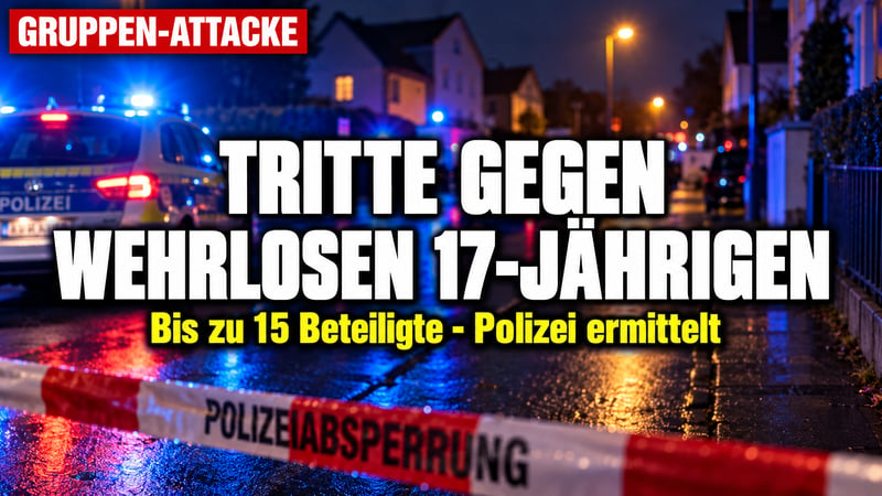 Gruppen-Attacke in Garbsen: Tritte gegen 17-Jährigen am Boden!