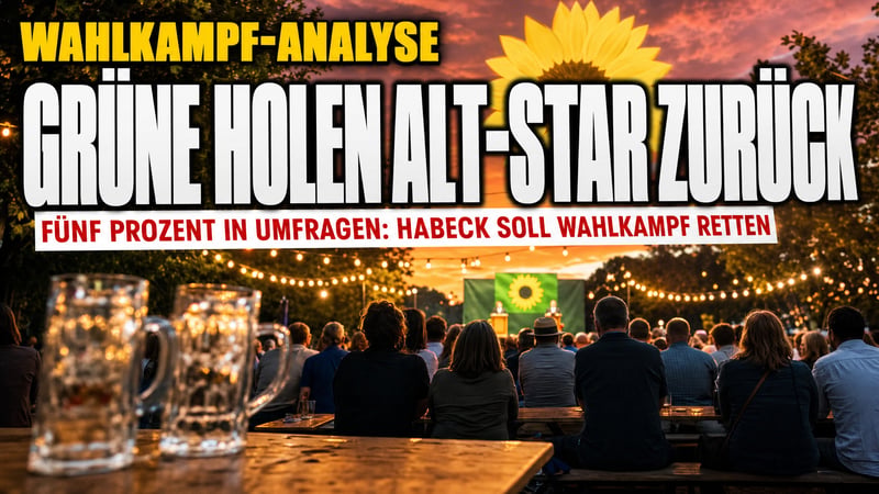 Habeck-Comeback im Biergarten: Grüne holen ihren Star aus dem Ruhestand