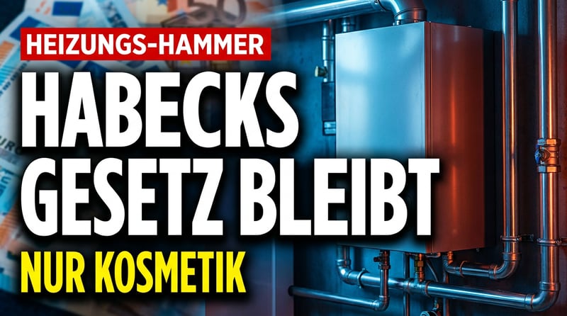 Habecks Heizungs-Hammer: Kosmetik statt Befreiungsschlag – die Große Koalition bleibt im grünen Korsett