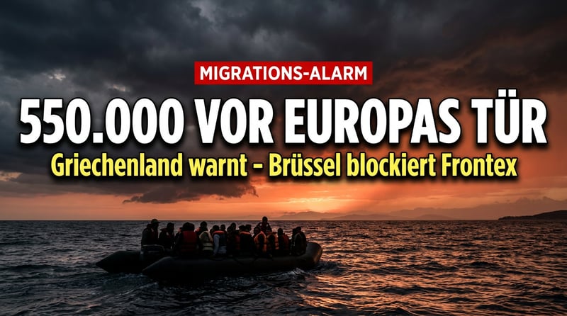 Halbe Million an Europas Pforte: Griechenland schlägt Alarm – und Brüssel fesselt sich selbst