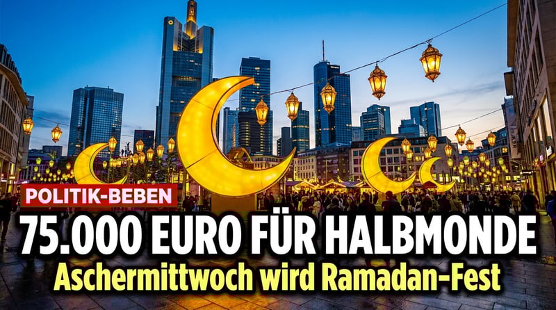 Halbmonde über Frankfurt: Wenn der Aschermittwoch zum Ramadan-Fest wird
