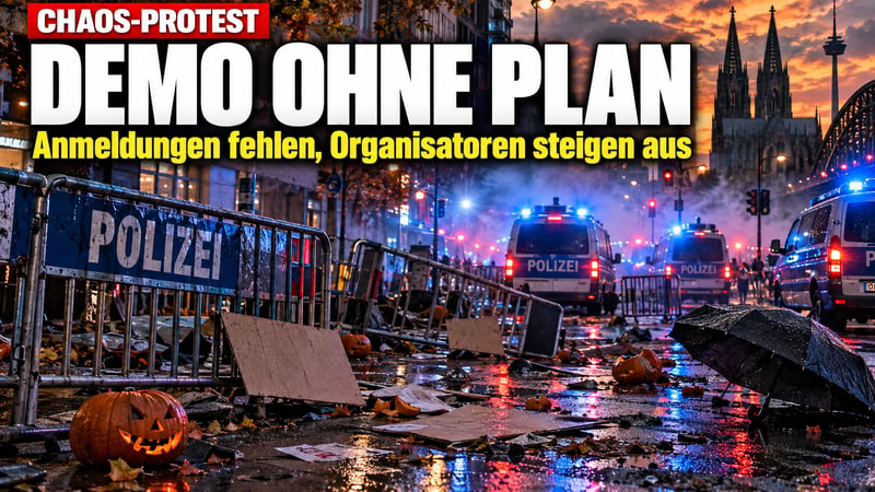 Halloween-Demo ohne Plan: „Gen Z regelt“ versinkt im Chaos!