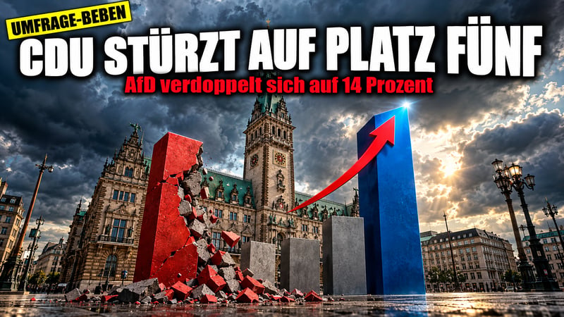 Hamburg-Beben: CDU stürzt auf Platz fünf, AfD verdoppelt sich!