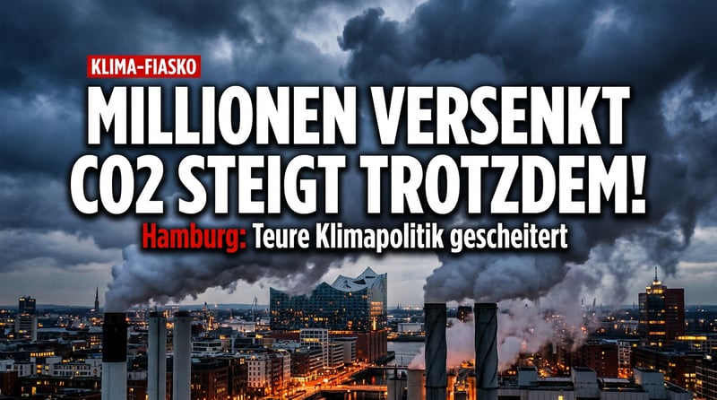 Hamburgs Klima-Fiasko: Millionen versenkt, CO2-Ausstoß steigt trotzdem