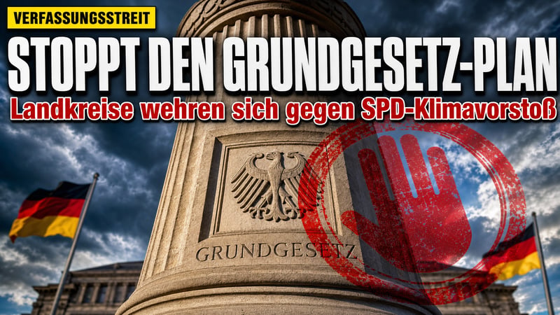 Hände weg vom Grundgesetz: Landkreise stoppen SPD-Klimaplan