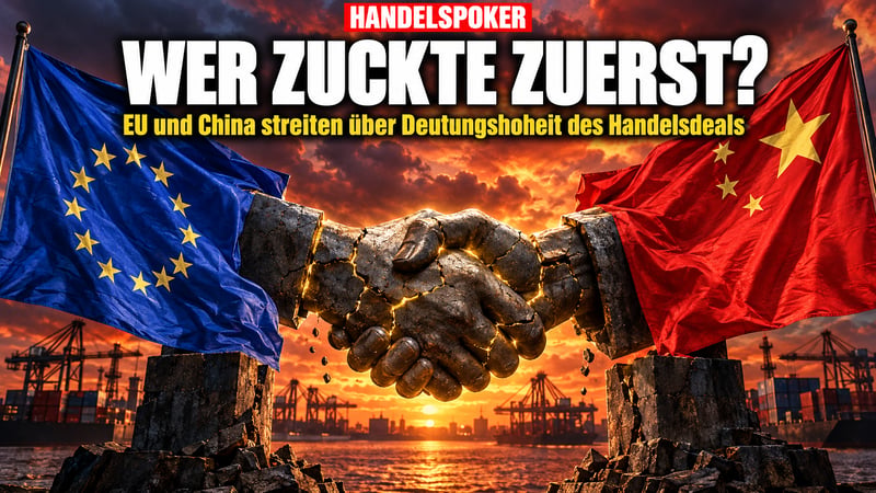 Handelsfrieden auf Abruf: Wer hat im EU-China-Poker zuerst gezuckt?