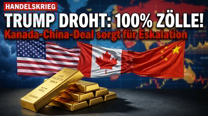 Handelskonflikt eskaliert: Trump droht Kanada mit 100-Prozent-Zöllen nach China-Annäherung