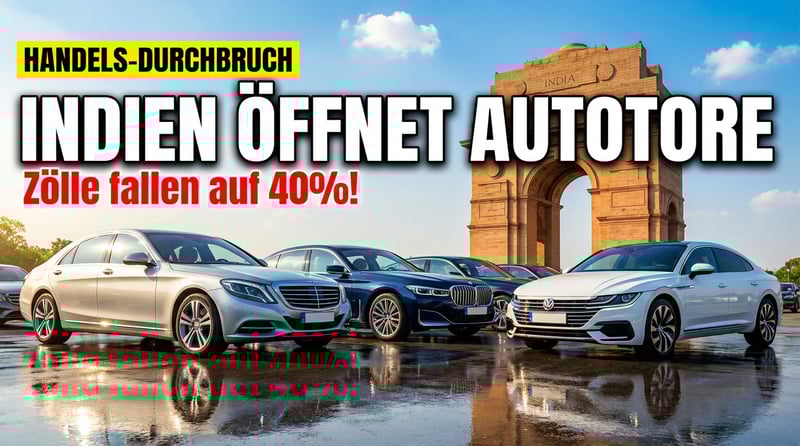 Handelspolitischer Durchbruch: Indien öffnet seine Tore für europäische Automobile