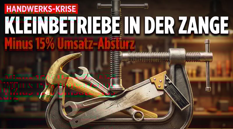 Handwerk in der Zange: Kleinbetriebe verlieren dramatisch – während die Politik wegschaut