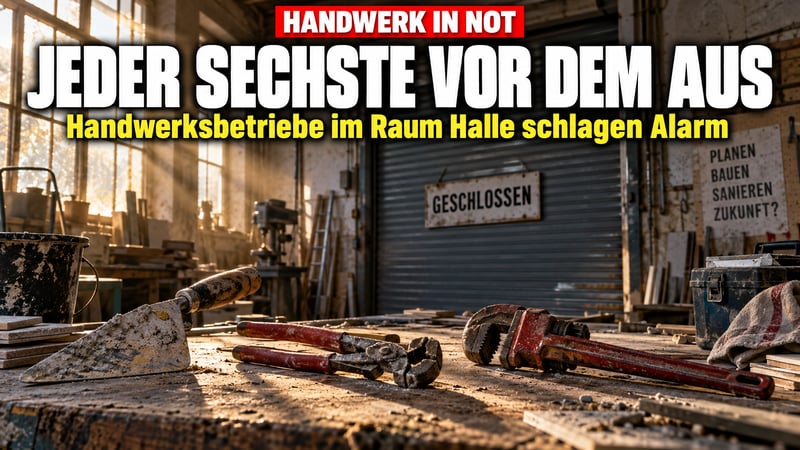 Handwerk in Not: Jeder sechste Betrieb im Raum Halle rechnet mit dem Aus!