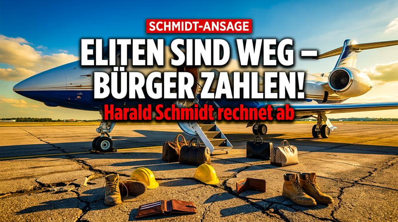Harald Schmidt rechnet ab: „Die Zeche zahlt die Zivilbevölkerung" – während die Eliten längst über alle Berge sind