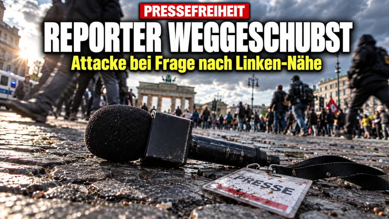 „Hau ab!“: Reporter fragt nach Linken-Hilfe und wird weggeschubst