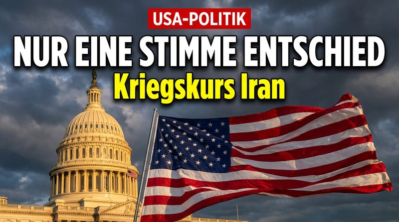 Hauchdünne Mehrheit: Trumps Kriegskurs im Iran bleibt unangetastet