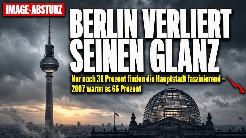 Hauptstadt ohne Glanz: Berlin verliert dramatisch an Faszination