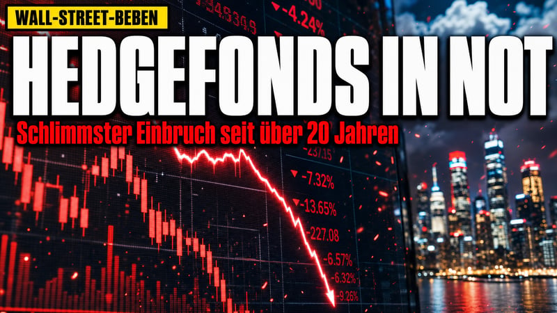Hedgefonds-Beben: Schlimmster Einbruch seit über 20 Jahren!
