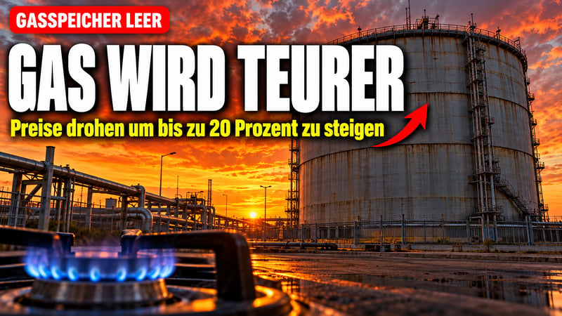 Heiz-Hammer droht: Leere Gasspeicher treiben Preise um bis zu 20 Prozent!