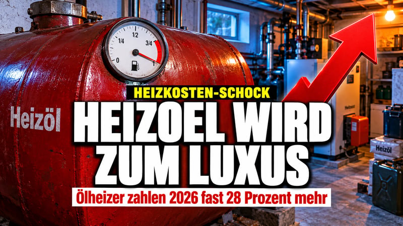 Heizöl-Schock: Warum Ölheizer 2026 fast 30 Prozent mehr zahlen