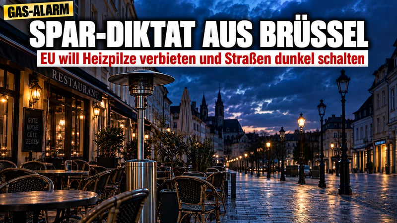 Heizpilz-Aus und dunkle Straßen: Brüssels Rezept gegen den Gas-Schock