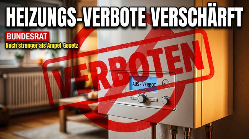 Heizungs-Irrsinn 2.0: Bundesrat will sogar noch schärfere Verbote als die Regierung