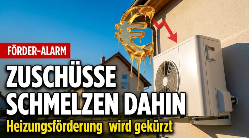 Heizungsförderung schrumpft: Wie der Staat den Bürger mit sinkenden Zuschüssen unter Druck setzt
