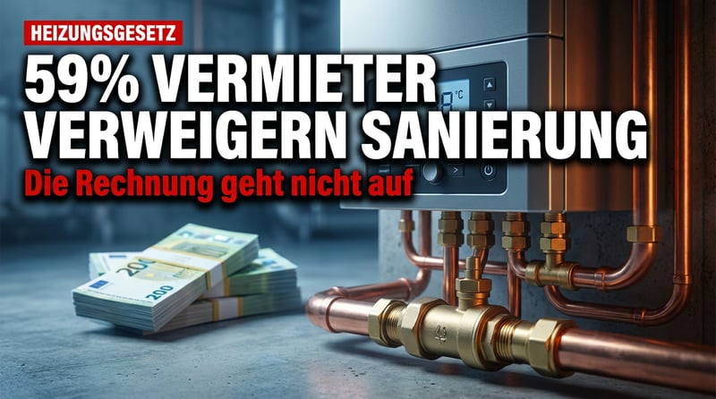 Heizungsgesetz-Wahnsinn: Warum 59 Prozent der Vermieter die Sanierung verweigern – und damit goldrichtig liegen