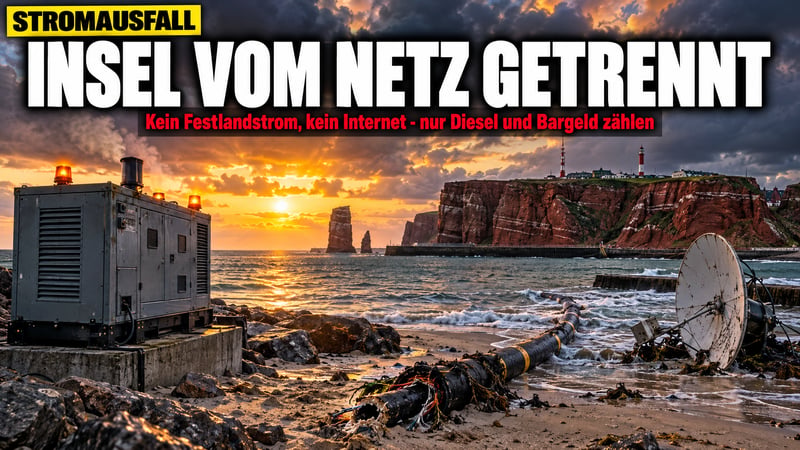 Helgoland offline: Kein Festlandstrom, kein Netz – nur Bargeld zählt