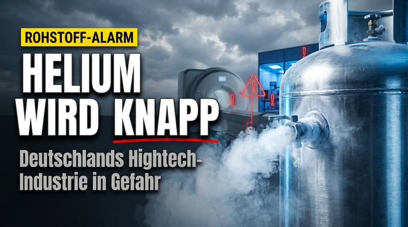 Helium – der unsichtbare Rohstoff, an dem Europas Hightech-Industrie zu ersticken droht