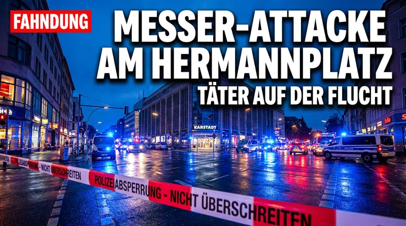 Hermannplatz im Ausnahmezustand: Wieder Blut auf Berlins Straßen – und der Täter ist auf der Flucht