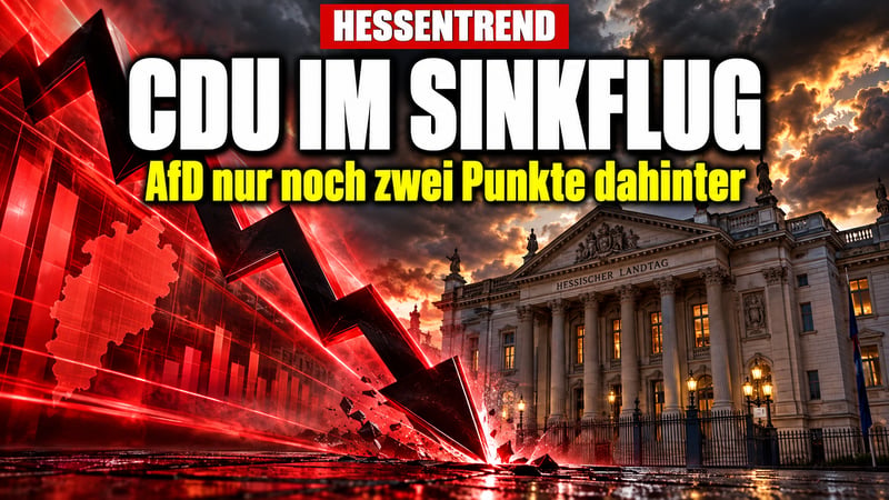Hessen-Beben: CDU im Sturzflug, AfD nur noch zwei Punkte dahinter!