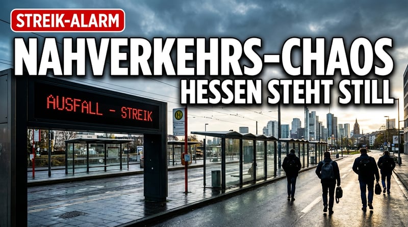 Hessen droht Nahverkehrs-Chaos: Ver.di legt den ÖPNV lahm