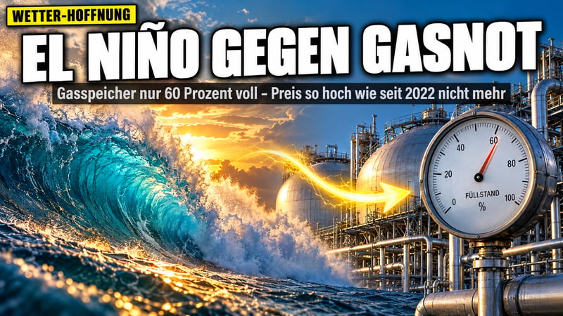 Hilfe aus dem Pazifik? Rekord-El-Niño könnte Deutschlands Gasnot lindern