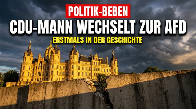 Historischer Bruch in Schwerin: Erstmals wechselt ein CDU-Landtagsabgeordneter zur AfD