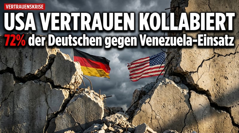 Historischer Tiefpunkt: Deutsche verlieren massiv Vertrauen in die USA nach Venezuela-Intervention