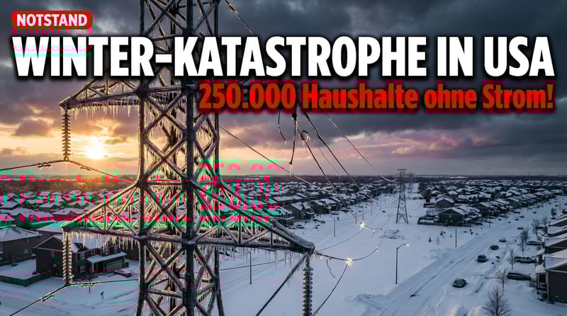 Historischer Wintersturm legt Amerika lahm: Viertelmillion Haushalte im Dunkeln
