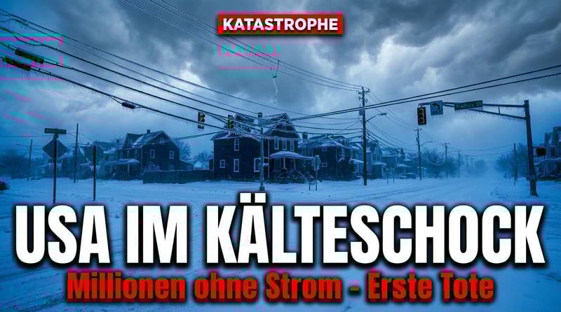 Historischer Wintersturm verwüstet die USA: Millionen Menschen ohne Strom, erste Kältetote gemeldet