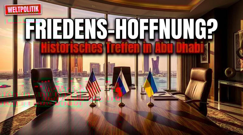Historisches Dreiertreffen in Abu Dhabi: Kommt jetzt endlich Bewegung in den Ukraine-Konflikt?