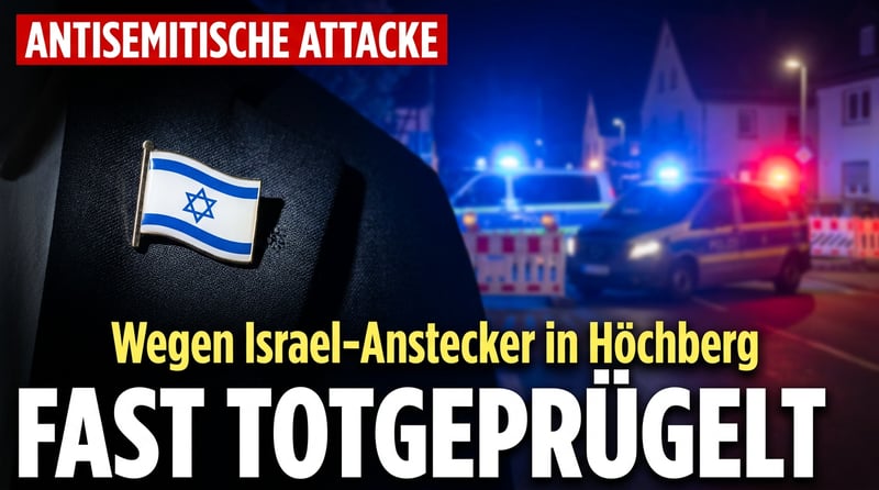 Höchberg: Mann wegen Israel-Anstecker fast totgeprügelt – der importierte Judenhass ist in Deutschland angekommen