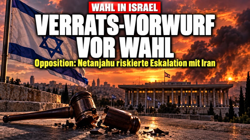 Hochverrat-Vorwurf vor der Wahl: Wollte Netanjahu den Iran-Krieg?