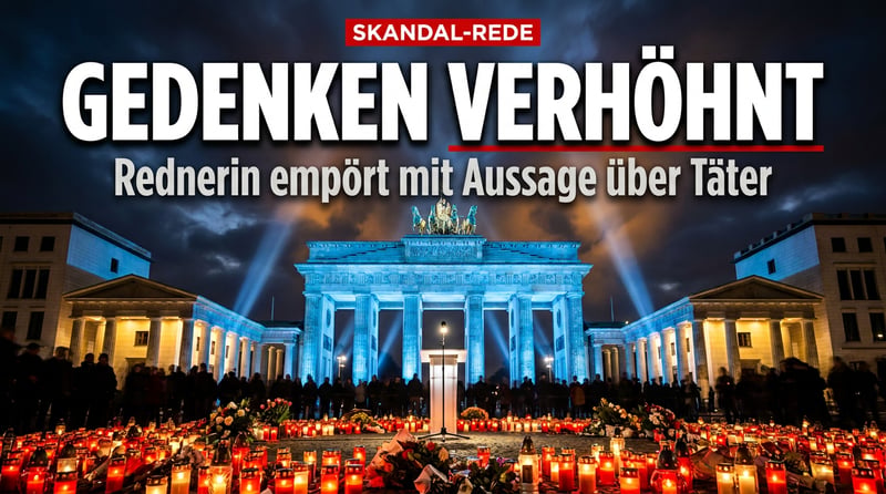 „Hoffentlich eine christliche, weiße Person“ – wie eine Rednerin am Brandenburger Tor die Opfer verhöhnte