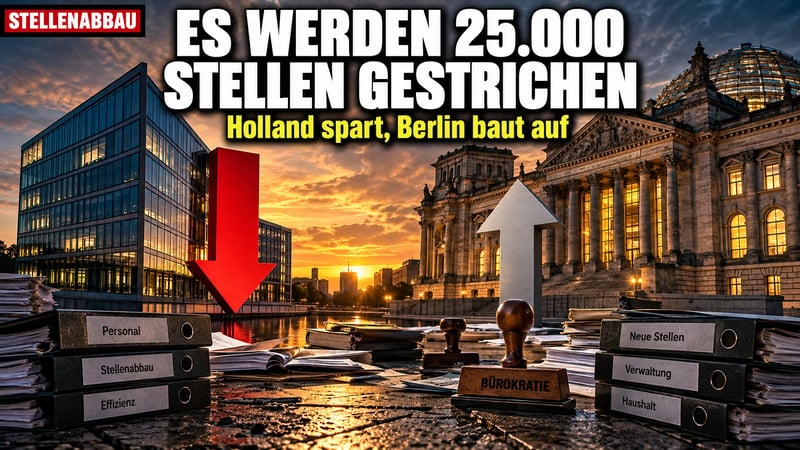 Holland greift durch: 25.000 Beamte weg – und Berlin schaut zu?