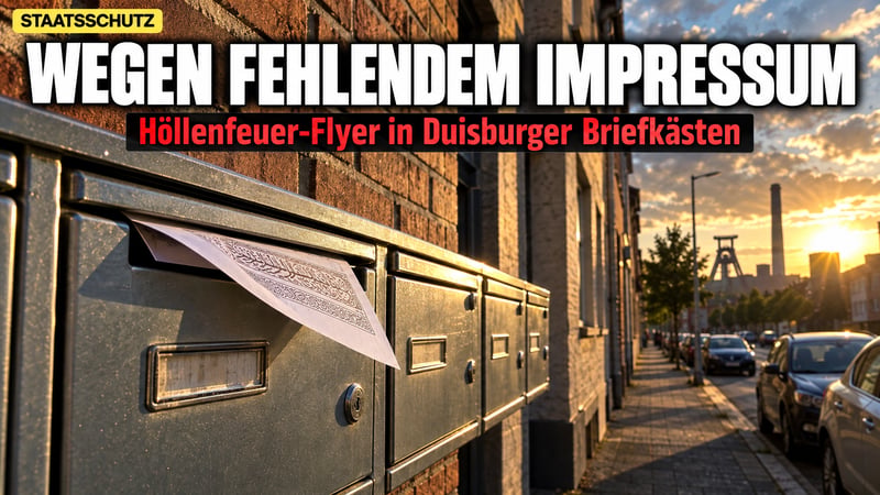 Höllenfeuer-Flyer in Duisburg: Staat schreitet ein – wegen Impressum!