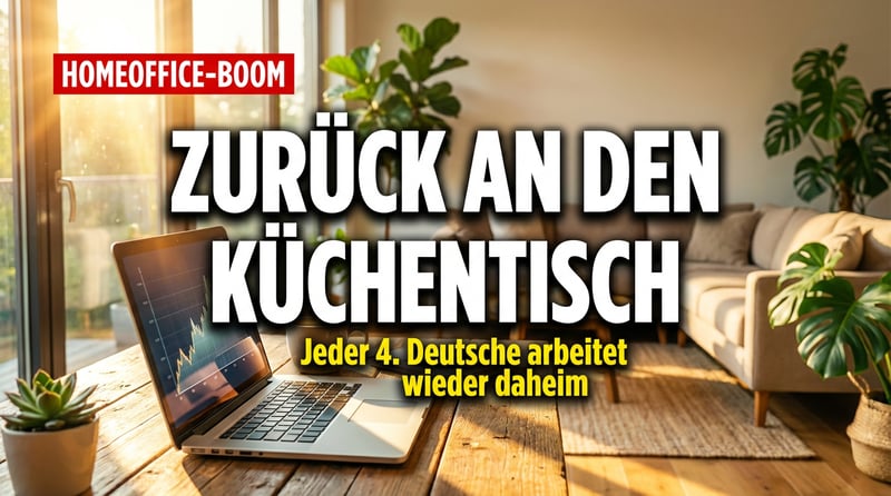 Homeoffice-Comeback: Wie Deutschland zurück an den heimischen Schreibtisch flüchtet