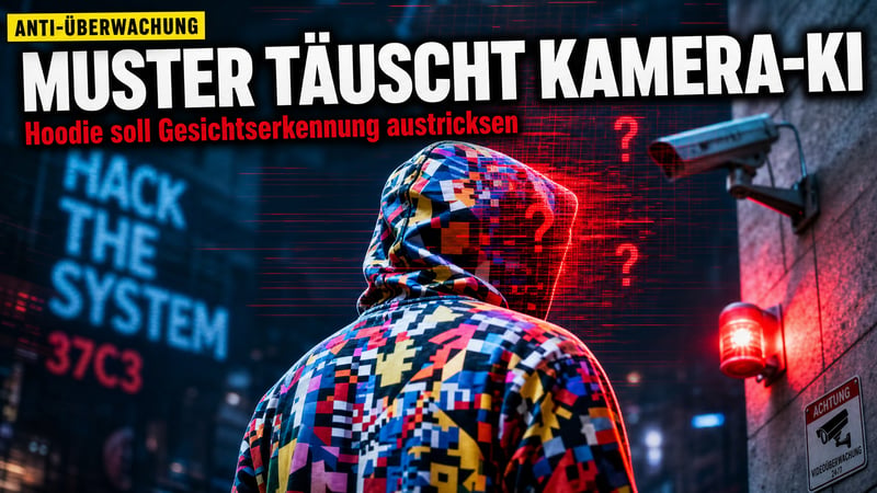 Hoodie gegen Big Brother: Dieses Muster blendet die Kamera-KI