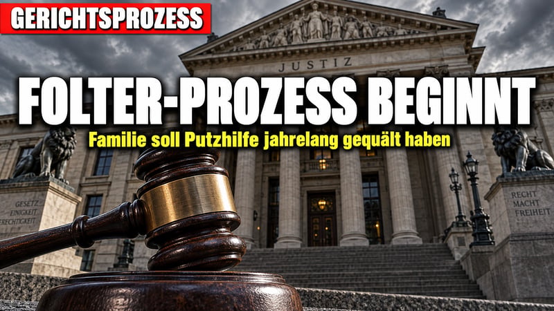 Horror-Prozess um Putzhilfe: Familie soll junge Frau gefoltert haben
