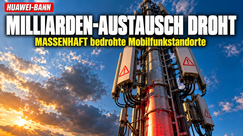 Huawei-Bann an der Antenne: Wer zahlt die Milliarden-Rechnung?