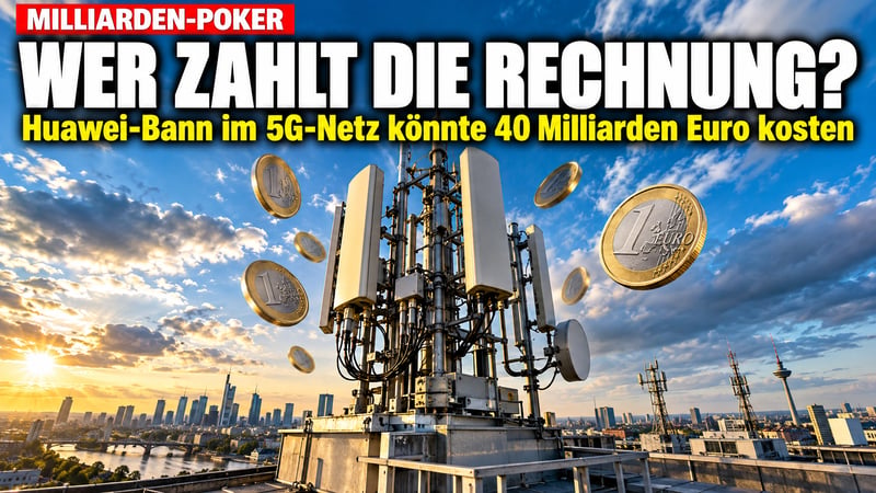Huawei-Bann im Handynetz: Wer zahlt die 40-Milliarden-Rechnung?