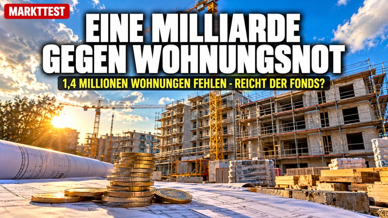 Hubertz-Fonds gegen Wohnungsnot: Reicht eine Milliarde wirklich?
