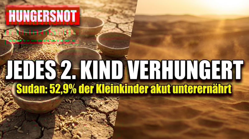 Humanitäre Katastrophe im Sudan: Mehr als die Hälfte aller Kleinkinder kämpft ums Überleben
