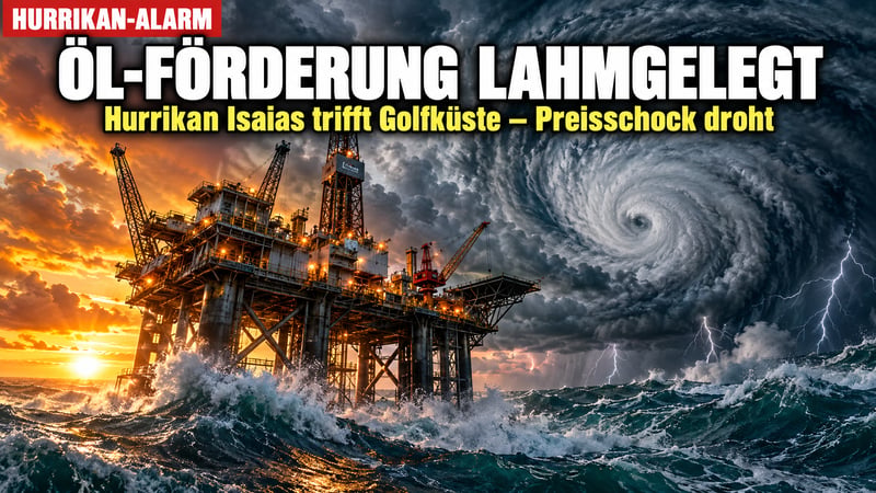 Hurrikan Isaias: Ein Viertel des Golf-Öls steht still – droht Preisschock?