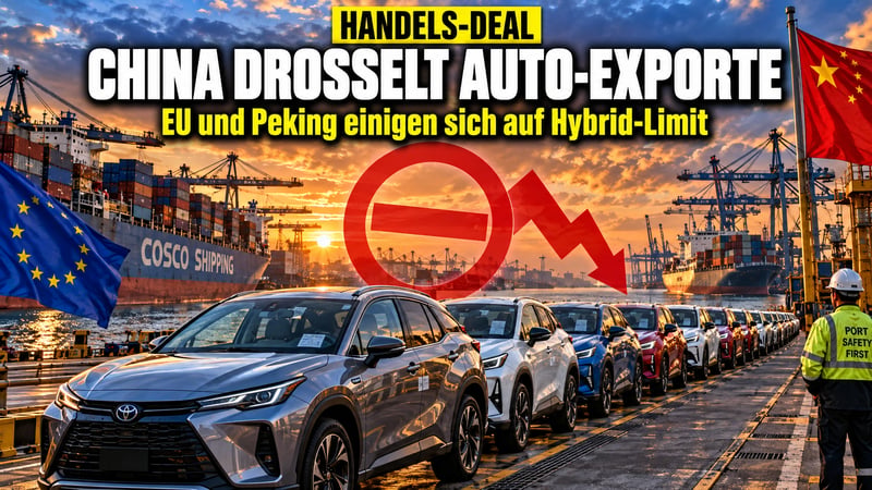Hybrid-Deal in Peking: China drosselt Autoexporte nach Europa